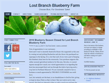 Tablet Screenshot of lostbranchblueberries.com